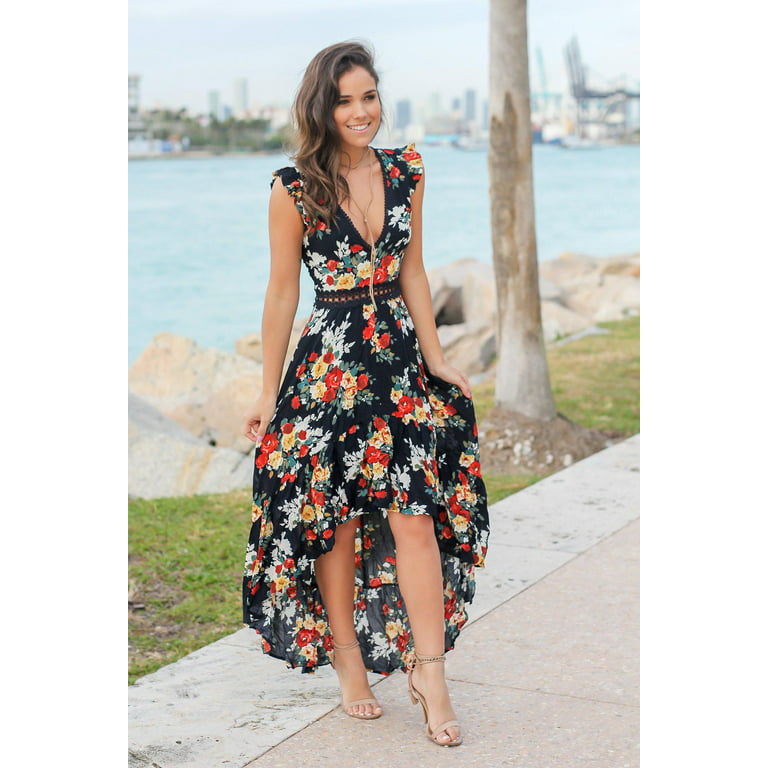 Women Summer Boho Long Maxi Beach Midi Dress Lady Evening Party Floral  Sundress