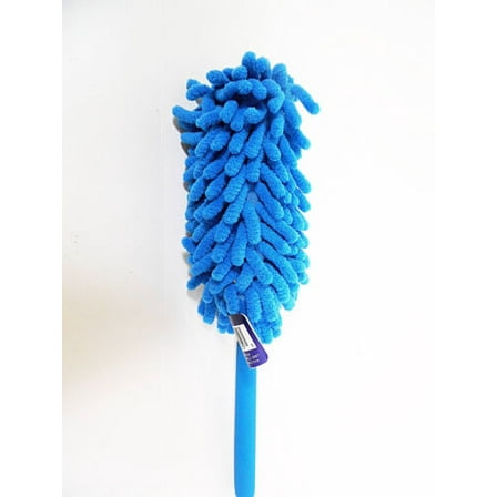 Extendable Microfiber Dusting Brush Duster Brushes Bendable Blue