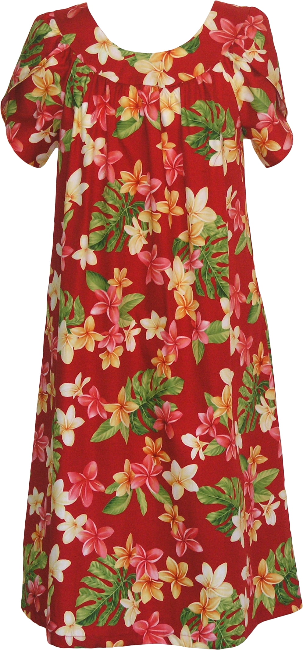 red muumuu dress