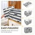 thumbnail image 2 of Yayeee Collapsible Cube Storage Bin with Lid Fabric Closet Decorative Basket with Handles, Dark Sharks, 2 of 7