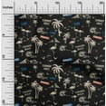 thumbnail image 2 of oneOone Polyester Spandex Black Fabric Beach Hawai Dress Material Fabric Print Fabric By The Yard 56 Inch Wide, 2 of 4