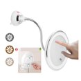 thumbnail image 1 of 10X LED Mirror Makeup Mirror Flexible Mirror Illuminated Magnifying Vanity Mirrors With Light Make Up Miroir Bathroom Mirrors ,Widely Use, 1 of 7