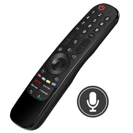 Replacement Voice Magic Remote MR22GA Fit for LG QNED80 UQA series LED 4K UHD Smart TV 50QNED80AQA 50QNED80UQA 55QNED80AQA 55QNED80UQA 55QNED85AQA 55QNED85UQA 65QNED80AQA 65QNED80UQA