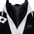thumbnail image 2 of Conjunto de corbata Barry.Wang Ascot Silk Corbata Pocket Square para hombre, 2 of 6
