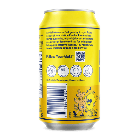 お得セット Health-Ade Ginger-Lemon oz fl 11.5 Ct, 12 Drink, Kombucha ダイエット・健康