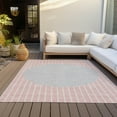 thumbnail image 6 of Addison Rugs Chantille Indoor/Outdoor Transitional Stripes Pink Washable Rectangle Rug, 3' x 5', 6 of 6