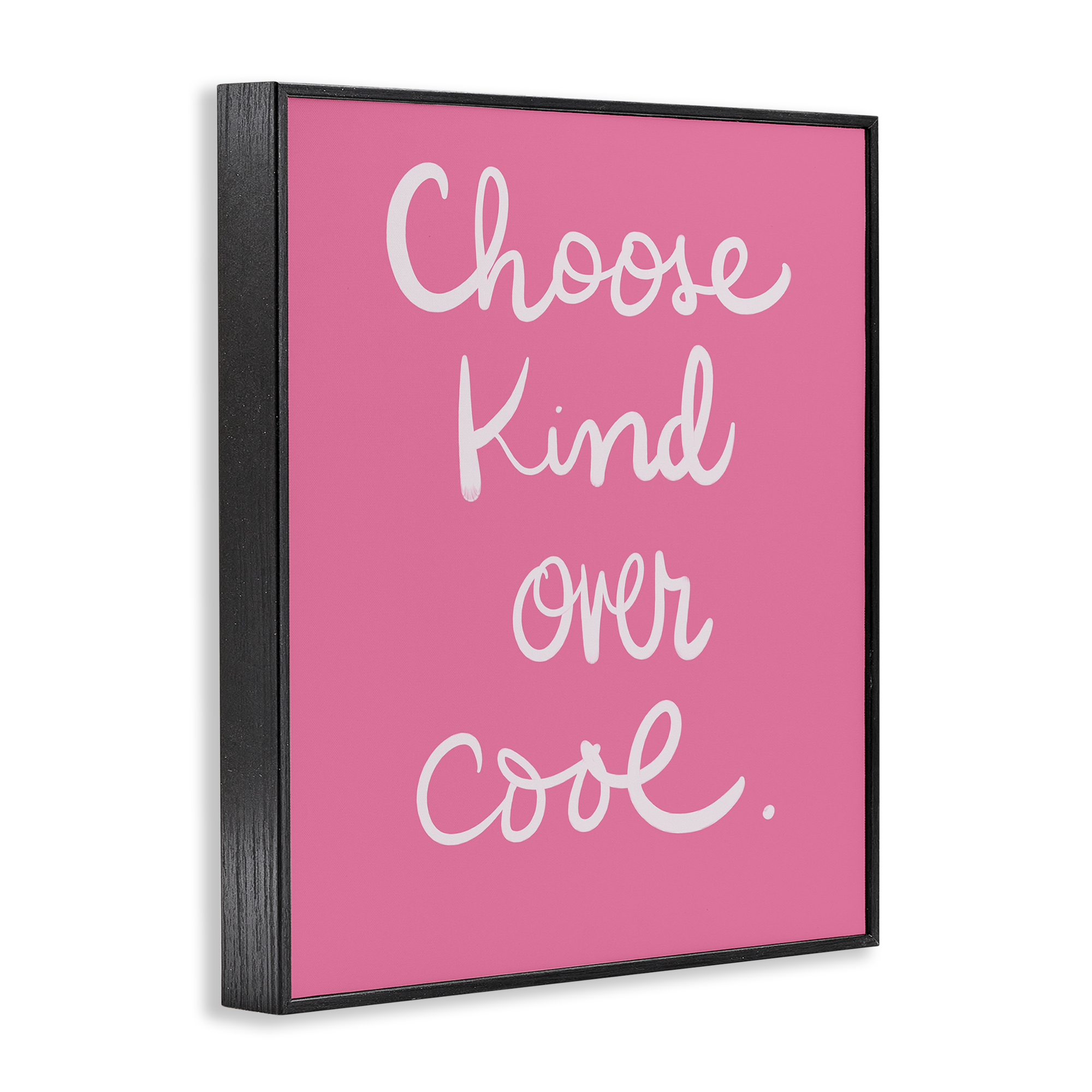 Stupell Industries Choose Kind Over Cool Typography Painting Black Framed Art Print Wall Art, 16 x 20