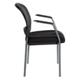 thumbnail image 3 of ProGrid Black Mesh Back with Padded Fabric Seat Visitor's Chair with Arms, 3 of 5