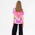 thumbnail image 2 of Hype - Camiseta Heart Teñida con Nudos Niñas (Rosa, Blanco, Morado), 2 of 3