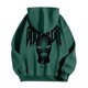 thumbnail image 4 of MHFRRA Sudadera con Capucha Gráfica para Comodidad y Estilo Diario Verde oscuro, 4 of 5