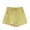 Yellow, variant on PIWHJQK Women Cotton and Linen Shorts Women's Solid High Waist Loose 5 Inch Cotton Linen Shorts Slim Look Bottoms