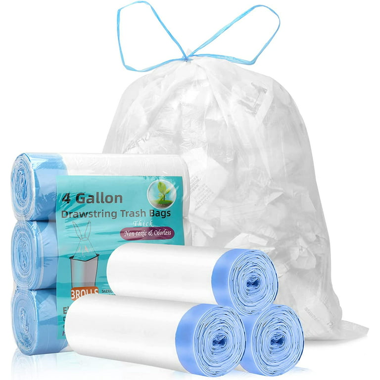 4 Gallon Trash Bags Small Garbage Bags for Bathroom/Kitchen/Office/Home,Wastebas