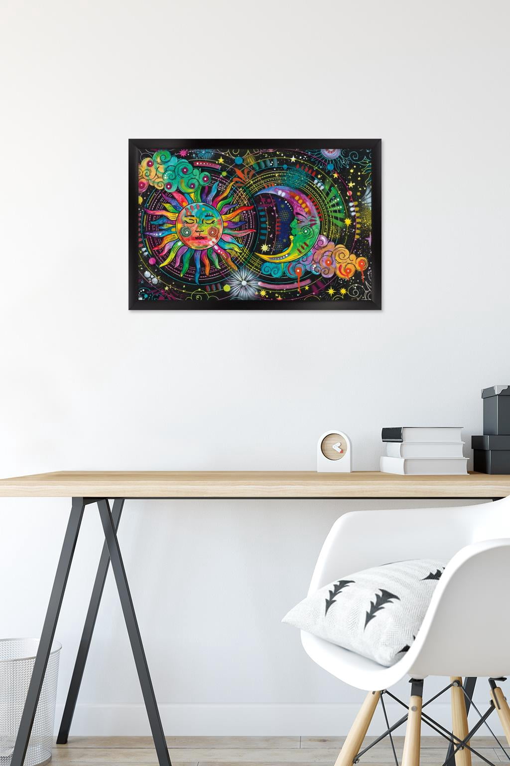 Dean Russo - Sun And Moon Wall Poster, 14.725" x 22.375" Framed