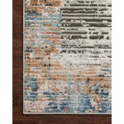 Loloi II Bianca Collection BIA-07 Ash / Multi, Abstract Area Rug 2'-8 x 4'