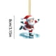 thumbnail image 2 of Hot6sl Ofertas y Liquidaciones Nuevo Trineo de Papá Noel para Navidad, Decoración Del Hogar, Puerta Del Dormitorio, Acrílico, Colgante Plano 2D, 2 of 5