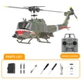 thumbnail image 3 of RC ERA C032 UH-1 Huey RC Helicopter with 3D Inverted Flight, 1/48 Scale 6CH Brushless RC Helicopter with Gyro Stabilization & Intelligent Positioning System for Adults, 3 of 5