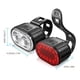 thumbnail image 3 of Fiudx Luces Led para Bicicleta, Juego de Luces Delanteras y Traseras Recargables, Luces de Bicicleta con Carga Usb, Protección de 360°, Equipo de Seguridad para Ciclismo Nocturno, Fácil Instalación,, 3 of 6