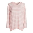thumbnail image 6 of Time and Tru Women's Hacci Knit Tunic Top with Long Sleeves, Sizes S-XXXL, 6 of 6