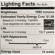EcoSmart 100-Watt Equivalent A19 Medium Base Dimmable LED Light Bulb Daylight (4-Pack)