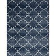 thumbnail image 3 of Wembley Shag Contemporary Shag Thick Navy and White Area Rug, 9' x 12', 3 of 7