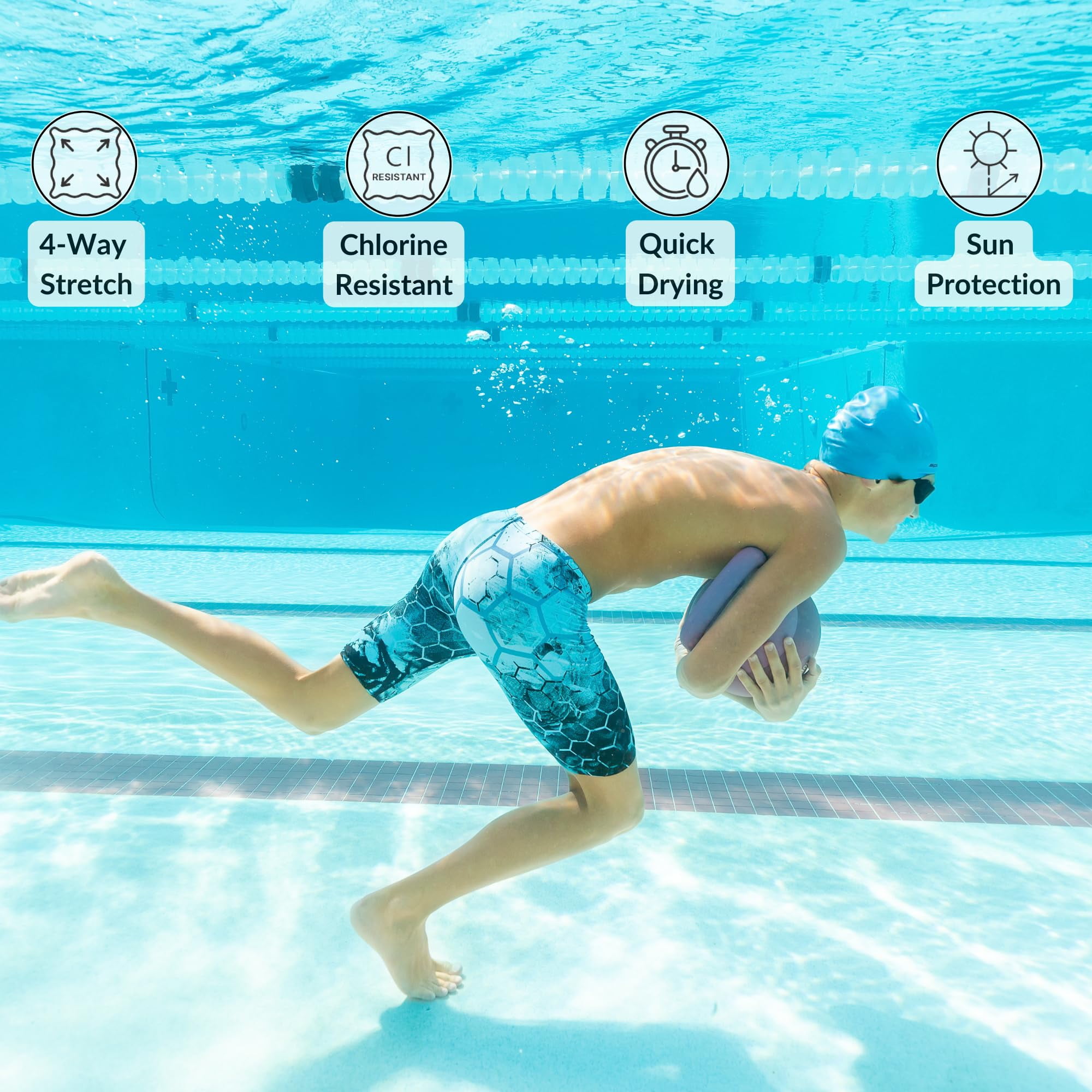 Sporti Piped Splice Swim Jammer Swimsuit (Men’s)