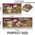 thumbnail image 3 of Farmhouse Kitchen Rugs Set of 2, Non-Slip Washable Kitchen Mats, Vintage Farm Rooster Kitchen Mats for Kitchen Sink Front, 17x30+17x47 Inches, 3 of 6