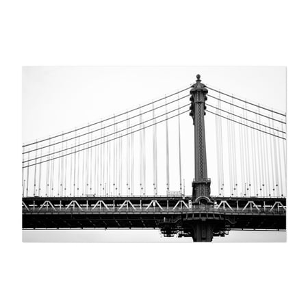 Manhattan Bridge 01 B&W - Brooklyn New York Photography Unframed Wall Art Print 5 x 7 inches