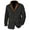 Black, variant on WTOBBY Men's Long Work Jacket with Spliced Button Pockets, Solid Color Casual Coat for Outdoor and Everyday Use with Modern Style,Black L