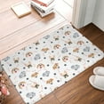 thumbnail image 4 of Pofeuu Cute Cartoon Dogs Print Flannel Doormats Rug16"x24"Rug Washable Doormats Indoor Outdoor Rugs for Layered Front Door Mats, Porch, Kitchen, Entryway, 4 of 7