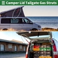 thumbnail image 3 of Unique Bargains 2Pcs 135Ib/600N/60kg 20"/500mm Lift Supports Struts Gas Spring Metal Red, 3 of 7