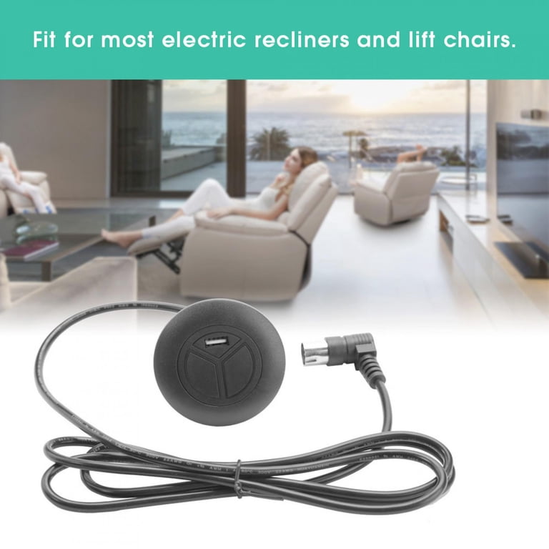2-Button Lift Chair Remote Control - 5-Pin Hand Controller For Power Recliners