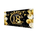 thumbnail image 2 of Cateissary Banner de fondo de feliz cumpleaños Fondo de fotografía Banner de feliz cumpleaños Kits de decoración para fiestas 18 años Cateissary HA002690-02, 2 of 6