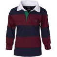 thumbnail image 1 of Sportoli Polo Rugby à Manches Longues Rayé en Coton pour Garçons, 1 of 3