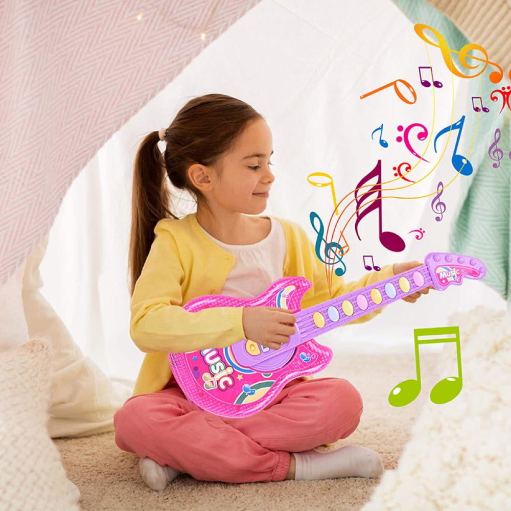Little People Dimple Kids Handheld Electronic Toy Guitar Plays