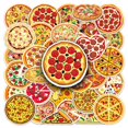thumbnail image 1 of Calcomanías impermeables con grafiti para pizza y comida, 50 unidades/lote, 1 of 5