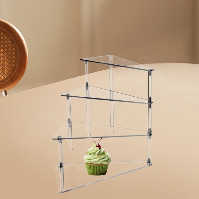 Soporte de exhibición vertical de acrílico, soporte para cupcakes, estantes para postres para celebraciones, centro de mesa, Baby Shower, cumpleaños, Estilo C