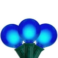 thumbnail image 2 of Northlight G50 Globe Satin Finish Christmas String Lights - Blue - 13.75' Green Wire - 15ct, 2 of 3