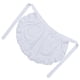 thumbnail image 2 of Delantal europeo de algodón con volantes para damas de honor, color blanco puro, para mujeres y niñas (blanco), 2 of 6
