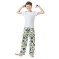 thumbnail image 2 of FORMRS Boys Pajama Pants with Pockets Size 11-12Y Kids Lounge Sleep Bottoms, Light Floral, 2 of 8