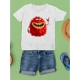 thumbnail image 3 of Hairy Monster Counting T-Shirt Juniors -Image by Shutterstock,  Small, 3 of 4