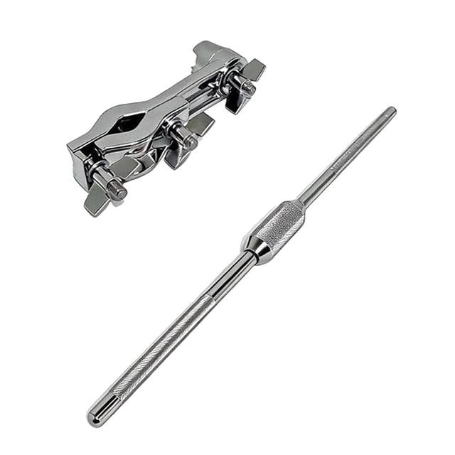arctrm Drum Accessory Extension Clamp Adjustable Portable Attachment Hardware Stand Cowbell Rod Clip