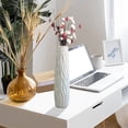 thumbnail image 3 of Minimalist Ceramic Hydroponic Vase Material Transparent Flower Arrangement Lightweight Shatterproof for Desktop Decoration, 3 of 5