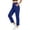 .Blue, variant on Women's Casual Cropped Pants Dress Soft High Rise Trousers Lightweight Spring Summer Pant with Side Pockets White,S