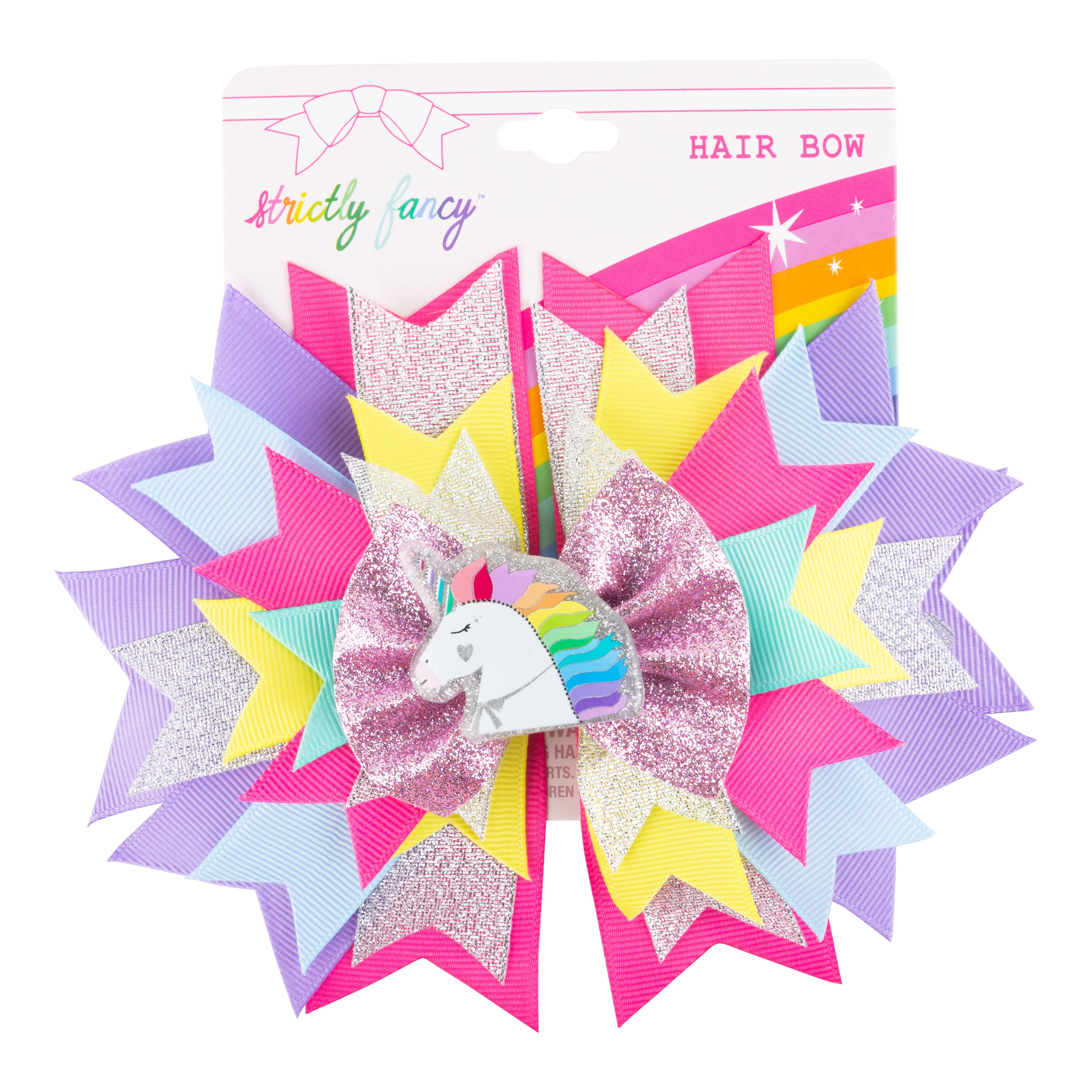 Strictly Fancy Party Bow, Clip Closure,  Pastel Colored