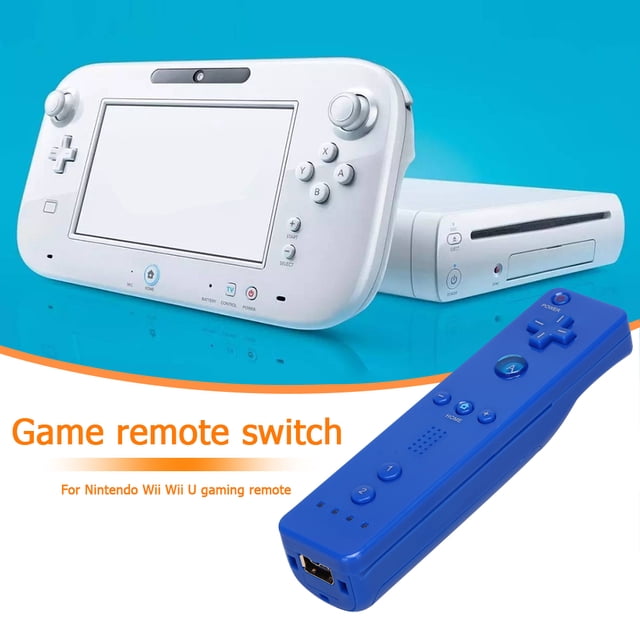 Controlador De Gamepad De Control Remoto Inalámbrico Para Nintendo Wii U (Azul Oscuro)