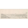 thumbnail image 3 of Joseph Thürmer 14x8 Black Modern Framed Museum Art Print Titled - Panorama Toward Athens from the Garden of Aphrodite (1818), 3 of 5