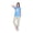 Blue Yellow, variant on Women's Pajama Set of Soft Short Sleeve Knit Graphic T-shirt and Printed Pajama Shorts by Badger Smith (M, White Red)