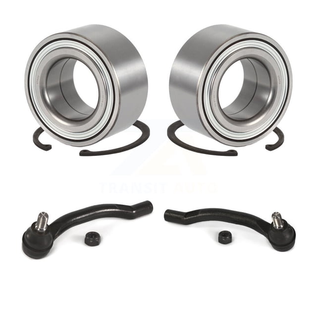 Transit Auto Front Wheel Bearing and Tie Rod End Kit for Car Honda Pilot Acura MDX - Left Right Side (Driver Passenger) K7T-100076