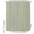 thumbnail image 2 of Sage Green Plaid Shower Curtains for Bathroom, Farmhouse Buffalo Checkered Gingham Waterproof Fabric Shower Curtain, Decorative Bathroom Curtain for Bathtub, 36"x72", No Hooks Included, 2 of 9
