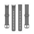 thumbnail image 3 of Bracelet de Montre Intelligente de Remplacement en Silicone Sport Résistant à la Transpiration et à l'Eau Compatible avec Fitbit Luxe Gris, 3 of 7